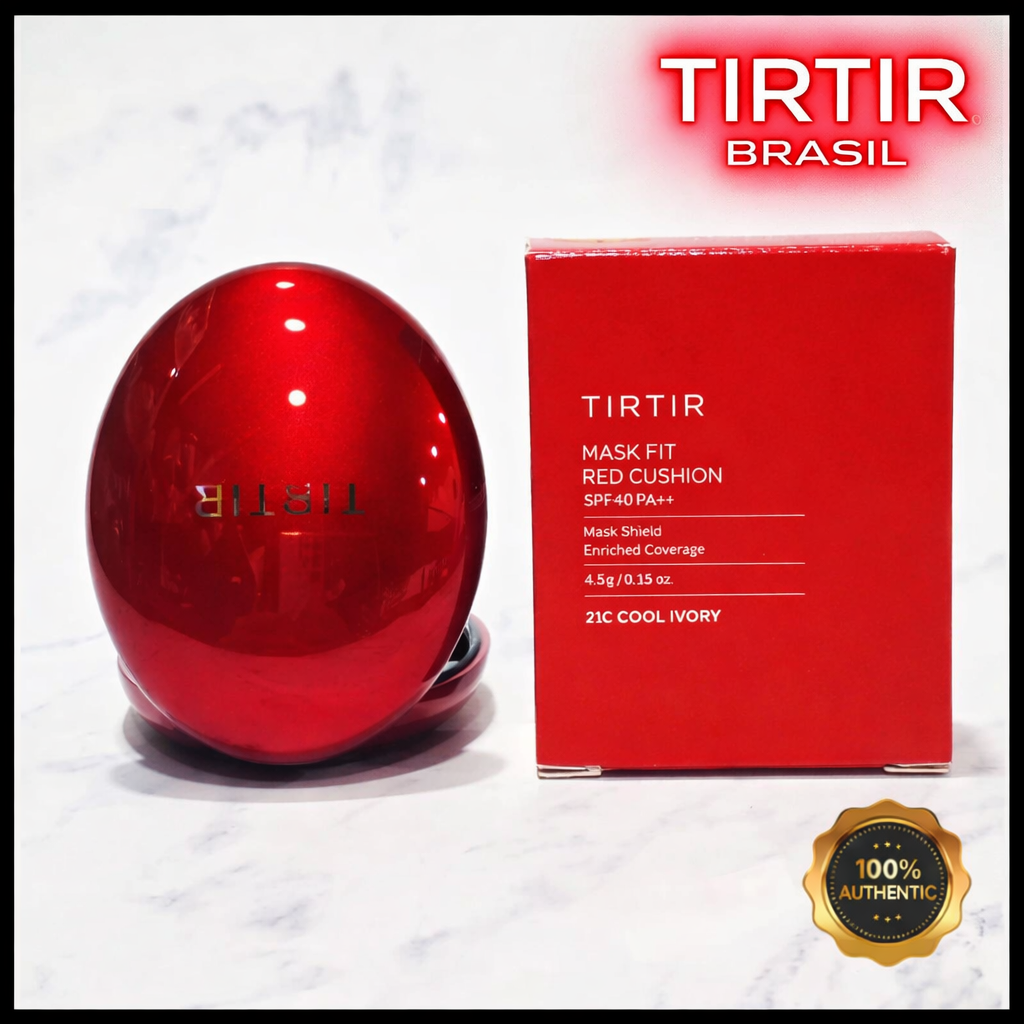 TIRTIR Mask Fit Red Cushion – Base Cushion de Alta Cobertura 4.5g/18g